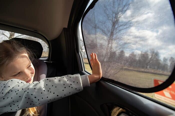 the baby car seat sunshade