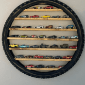 toy car tire display train set display shelf