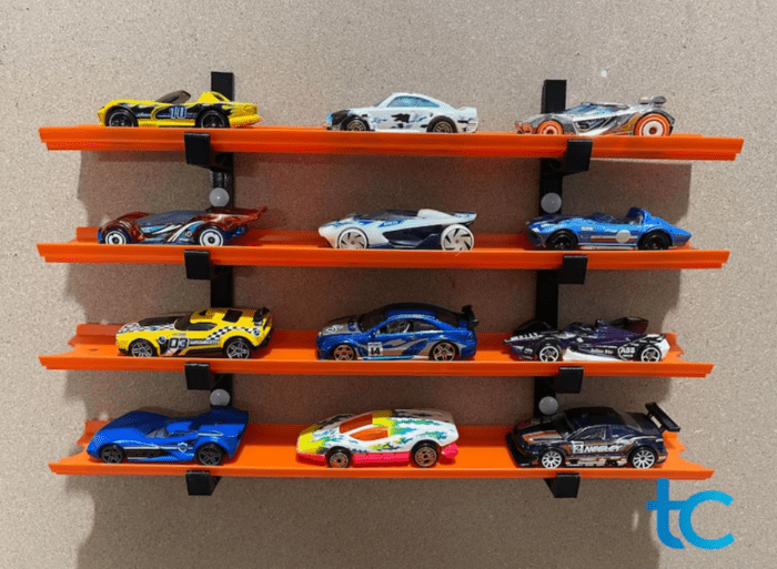 wall display for hot wheels