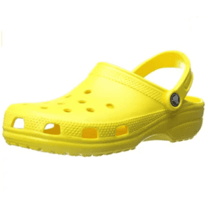 yellow unisex adult classic clogs