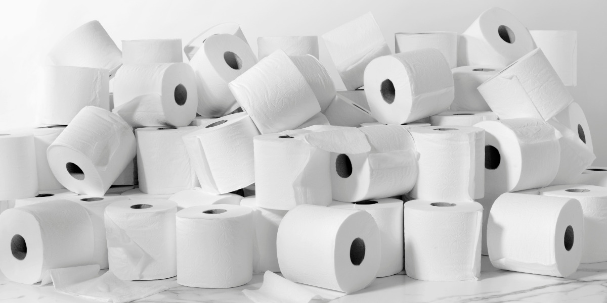 stock up toilet paper