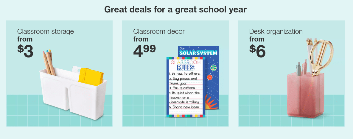 teacher target discount deals