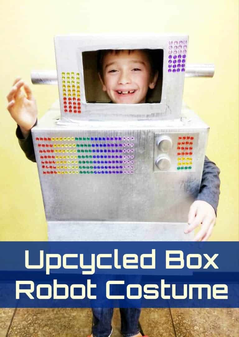 diy box robot costume