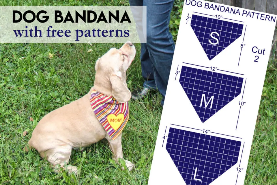 diy dog bandana pattern