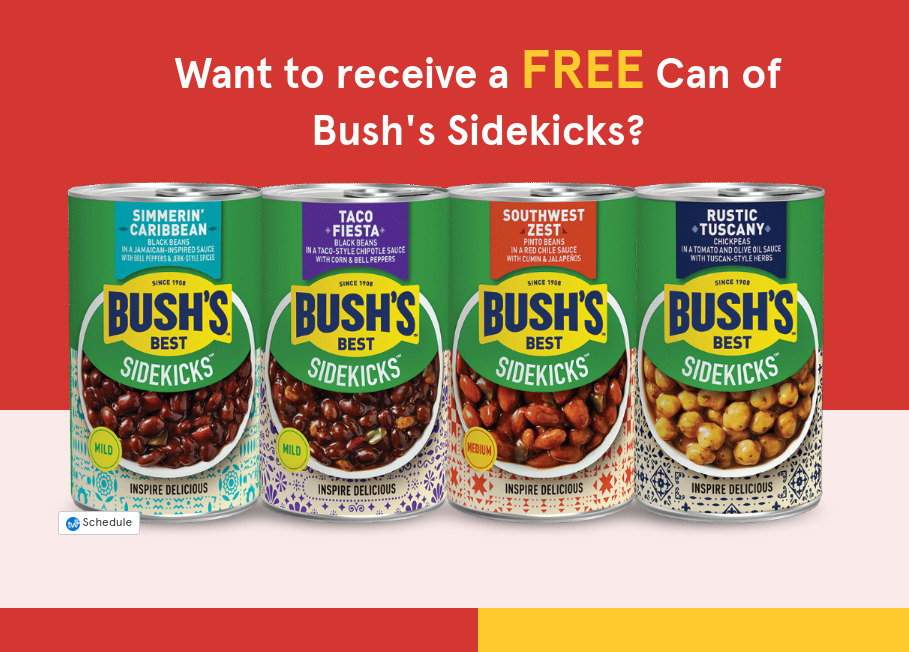 free can of bush’s sidekicks
