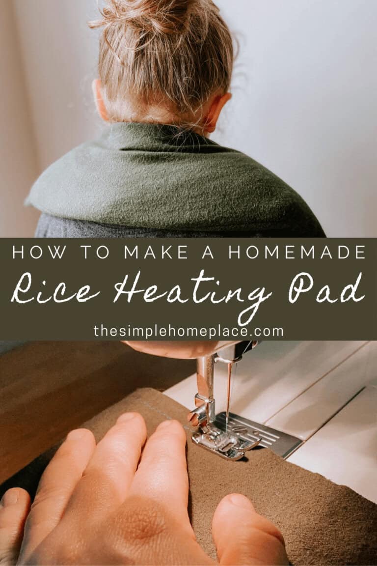 how to make a homemade reusable rice heating pad