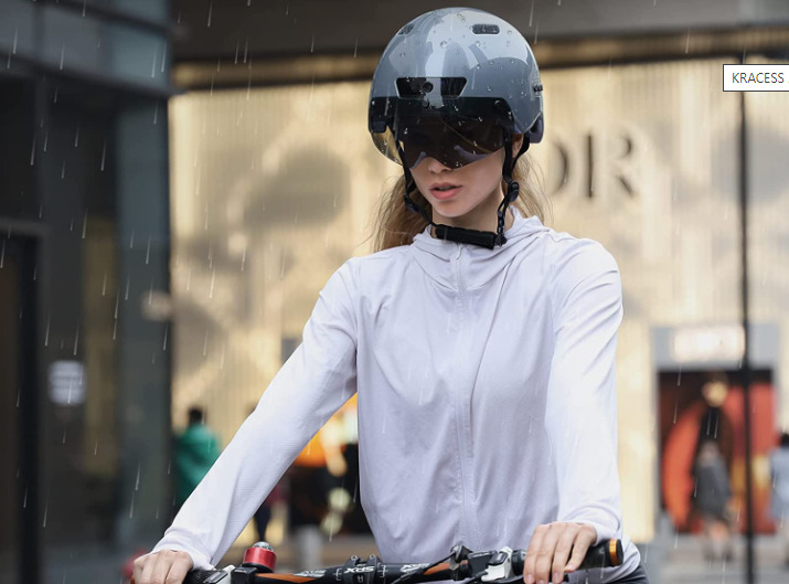 kracess adult bike smart helmet