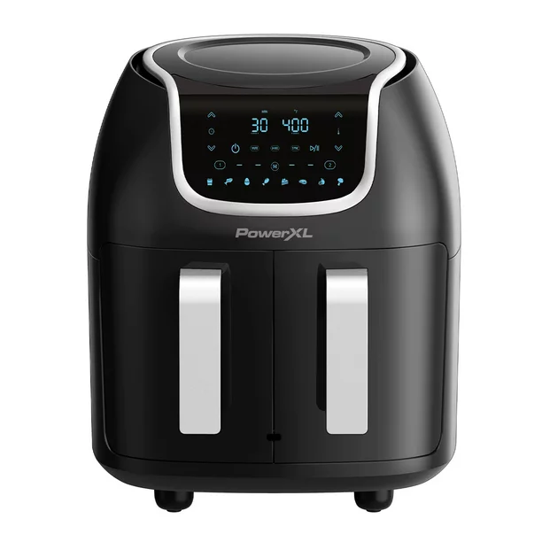powerxl dual basket vortex air fryer pro 7 in 1, 9 qt.