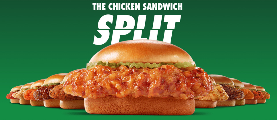 chicken sandwich split