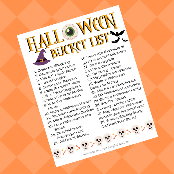 halloween bucket list square
