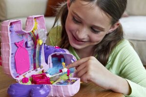polly pocket mini toys, large compact playset