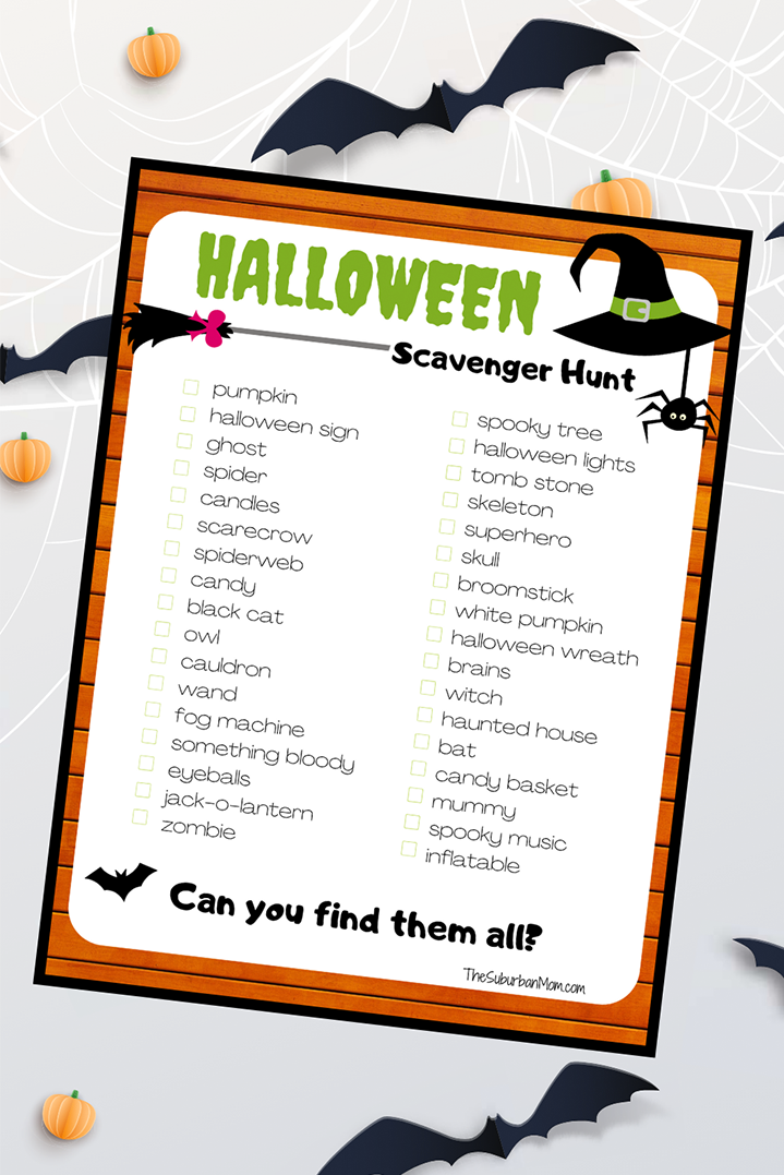 halloween scavenger hunt for families