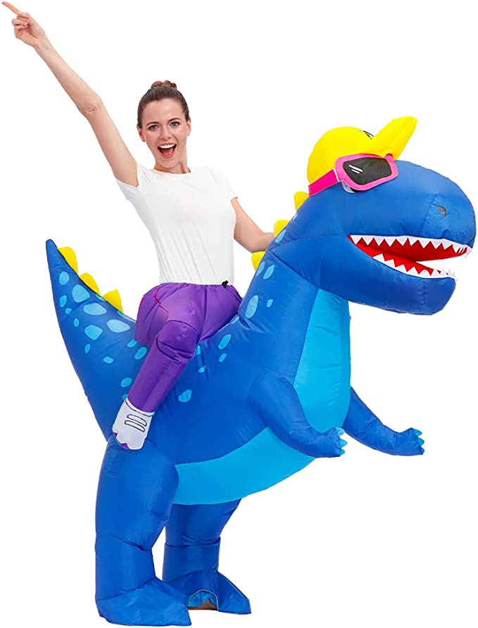 inflatable dinosaur costume