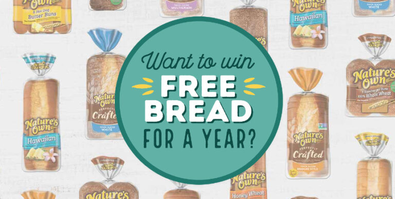 nature’s own free bread for a year giveaway