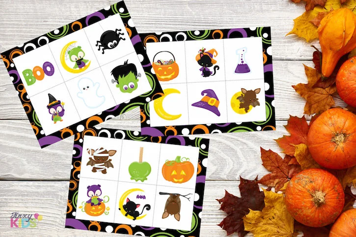 printable halloween story cards