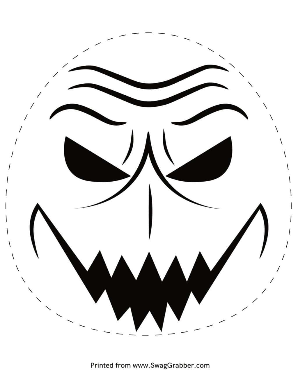 FREE Printable Halloween Pumpkin Stencil Templates | SwagGrabber