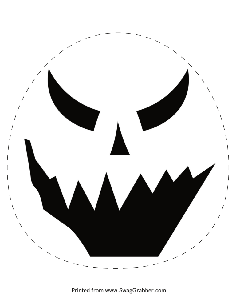 FREE Printable Halloween Pumpkin Stencil Templates | SwagGrabber