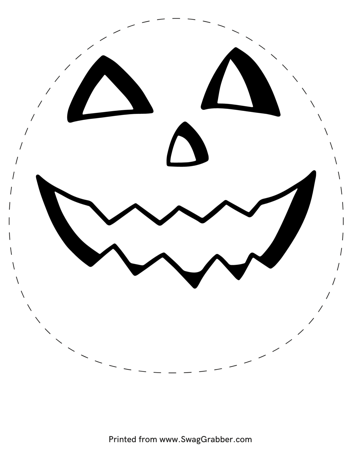 FREE Printable Halloween Pumpkin Stencil Templates | SwagGrabber