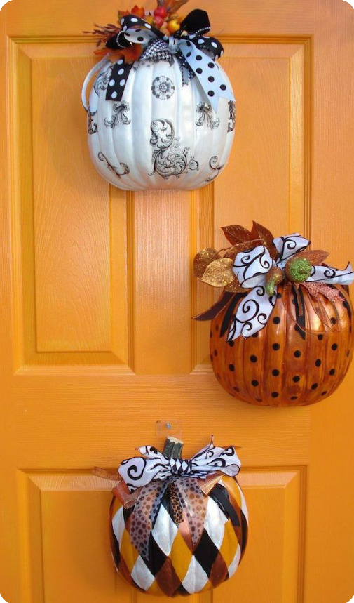 pumpkin door hanger