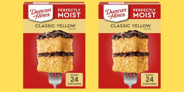 Duncan Hines Classic Yellow Cake Mix box