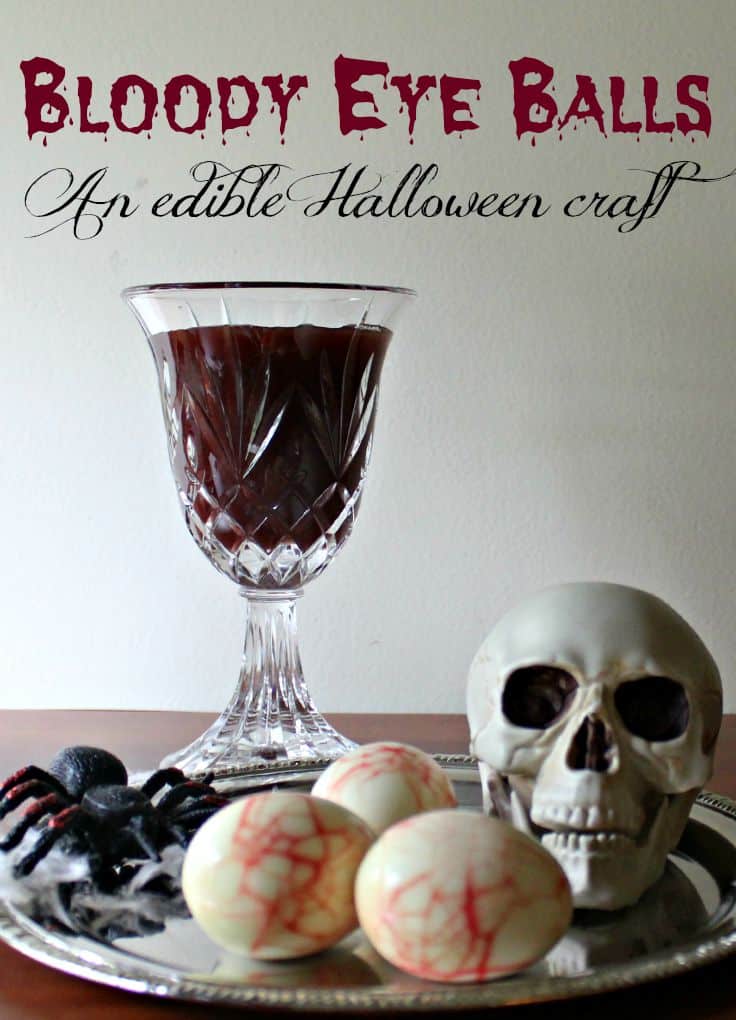 edible halloween craft bloody eye balls