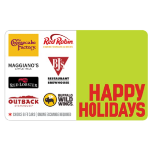 happy holidays gift card