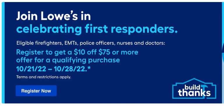 lowes first responders 2022