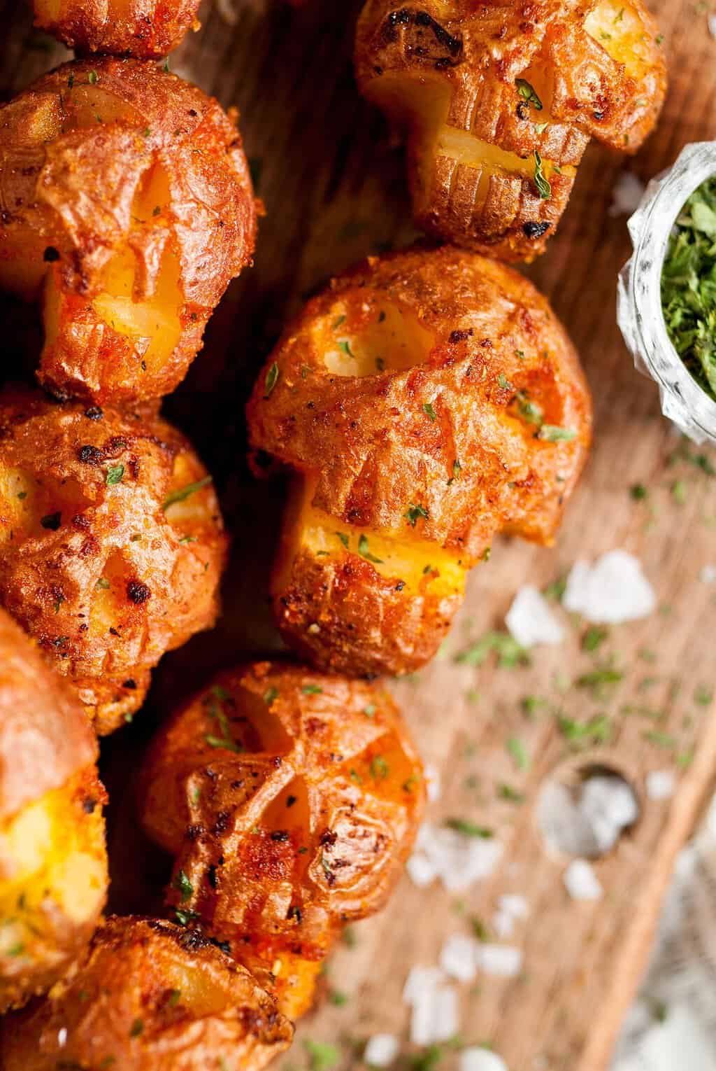 spooky halloween skull potatoes