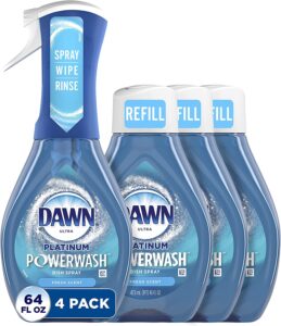 dawn platinum powerwash dish spray, bundle of 4