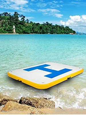 happybuy inflatable floating dock
