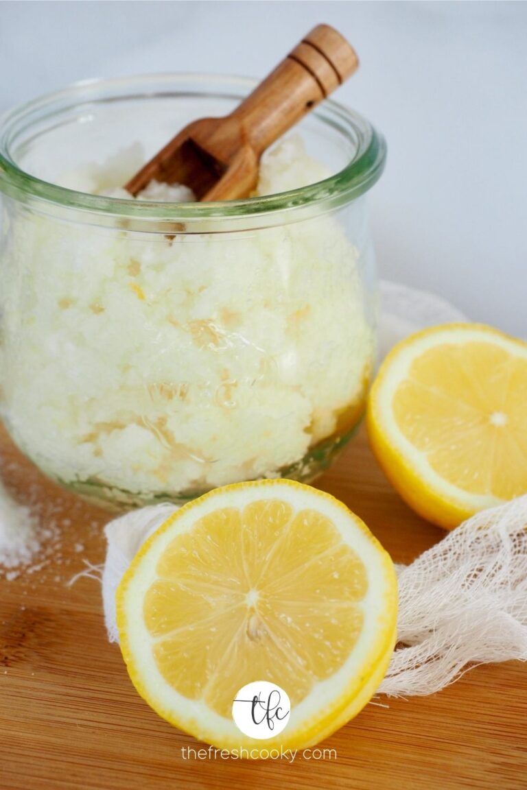 lemon peppermint antibacterial hand scrub