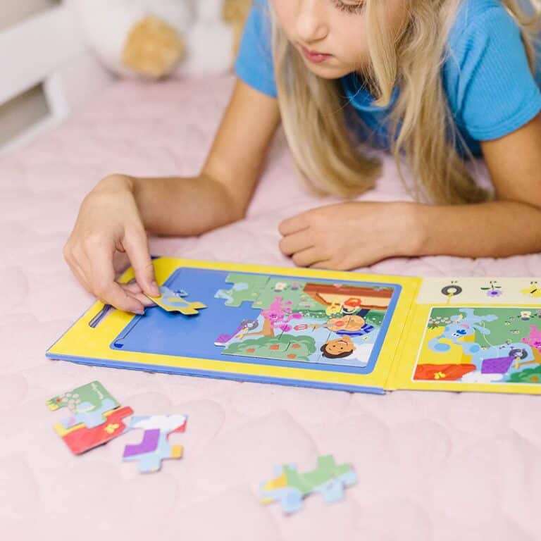 melissa & doug blue's clues & you! take along magnetic jigsaw puzzles