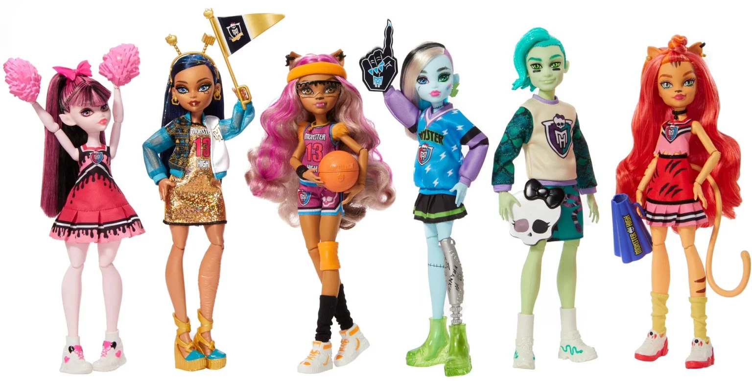 monster high doll 6 pack, ghoul spirit sporty collection