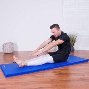 prosourcefit tri fold folding thick exercise mat