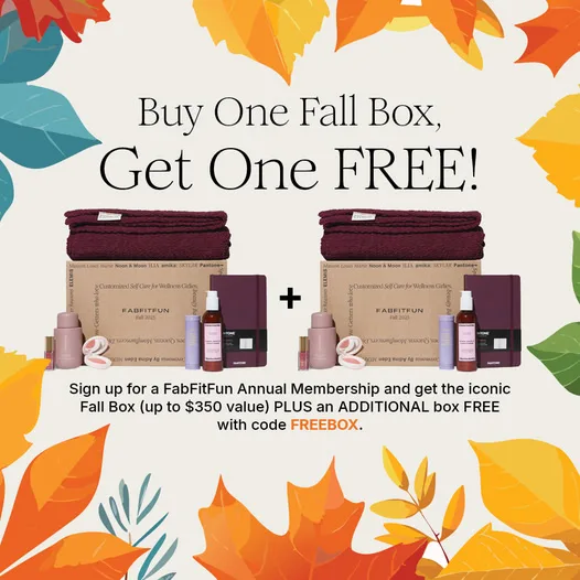 Buy one fall box, get one free offer.