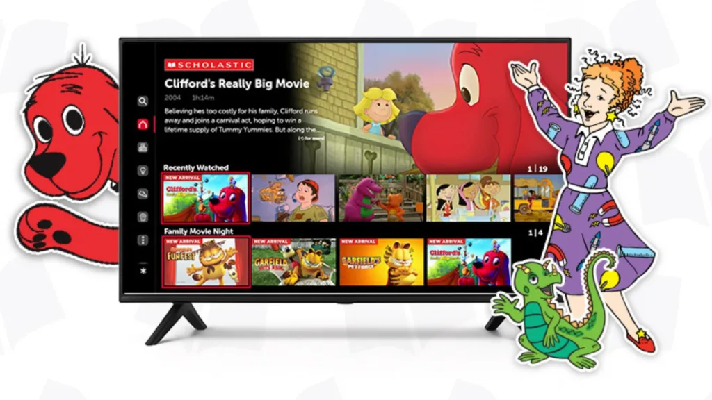 Clifford movie poster with animated characters