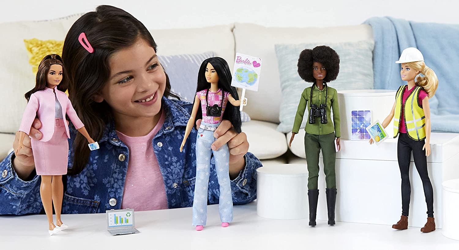 barbie eco leadership team 4 doll set