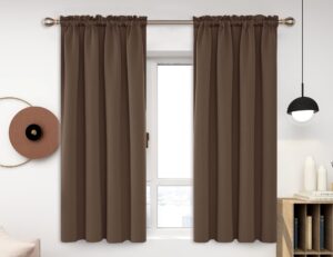 deconovo brown blackout curtains
