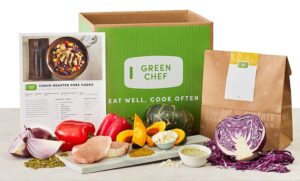 green chef meal with box
