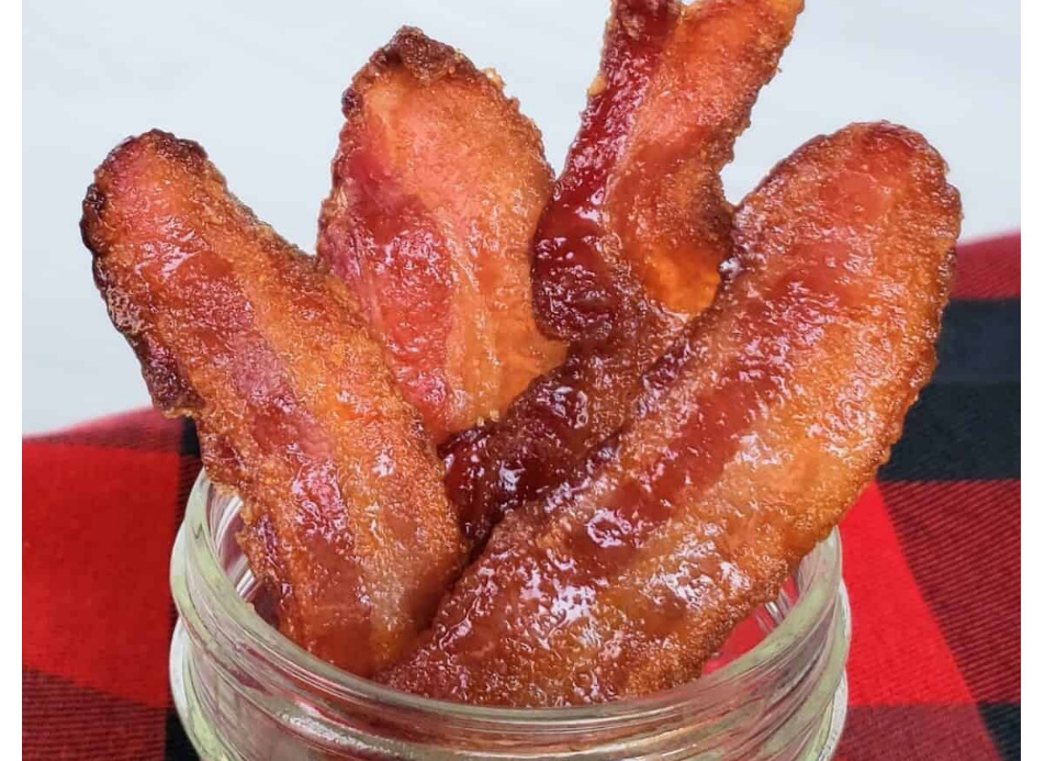 air fryer candied bacon