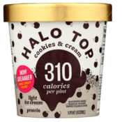 free pint of halo top ice cream