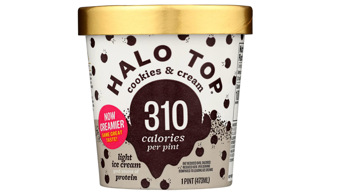 free pint of halo top ice cream