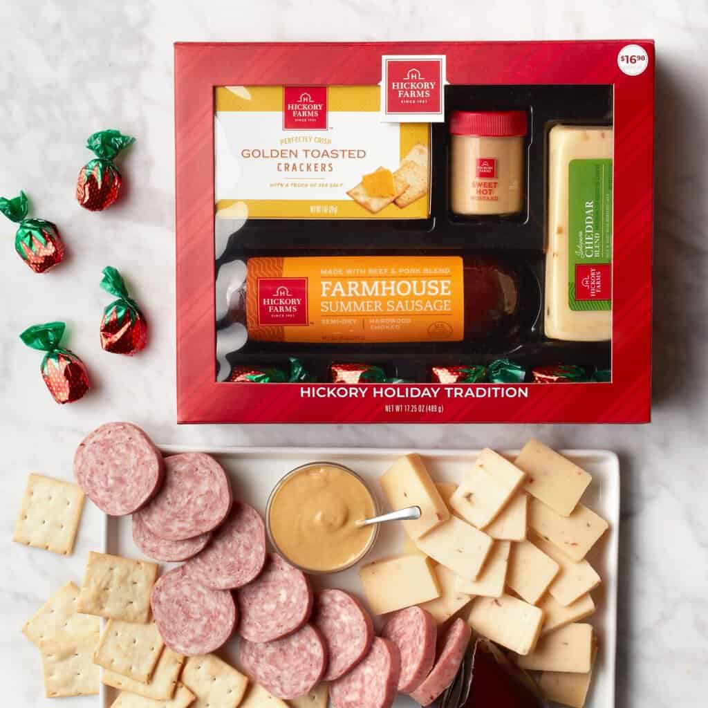 hickory farms holiday tradition gift box