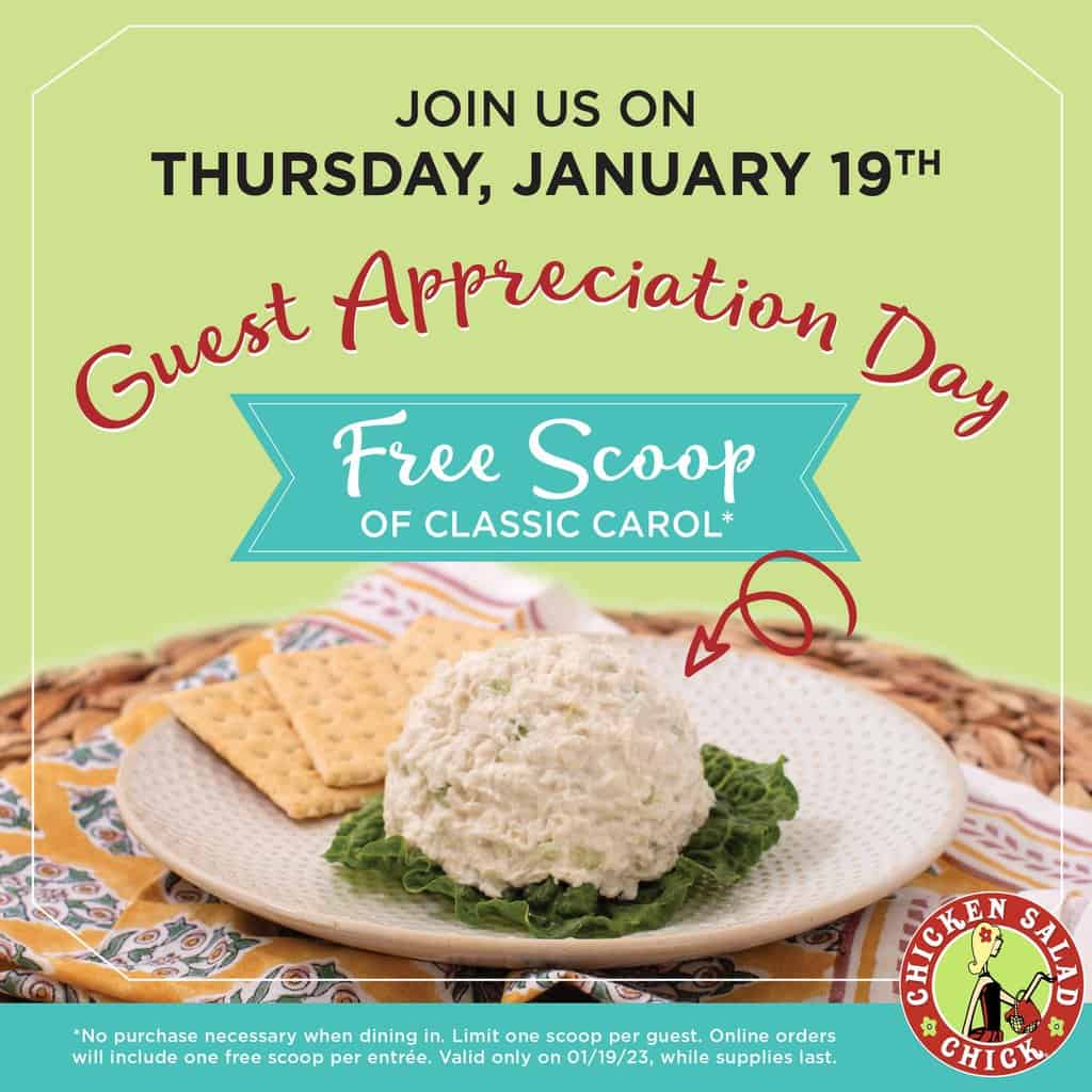 chickn salad chick freebie