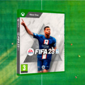 fifa 23 xbox game on soccer field