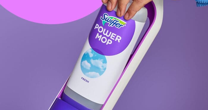Swiffer Power Mop cleaning product close-up