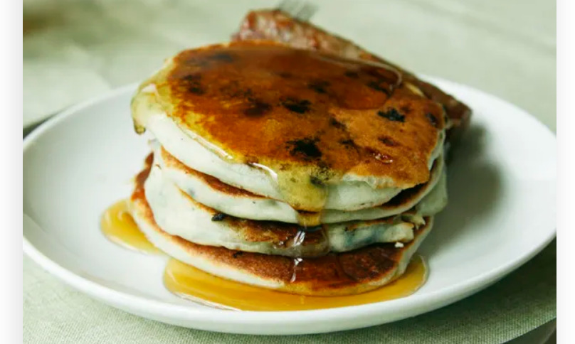 blueberry white chocolate buttermilk pancakes