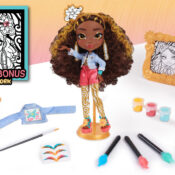 just play art squad vannah 10 inch doll & accessories with diy craft painting