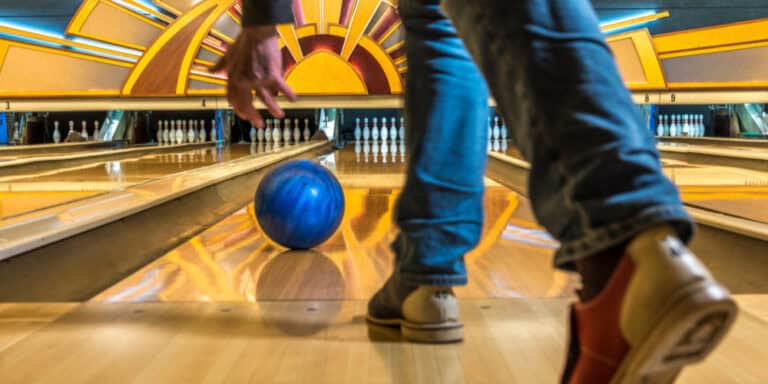 bowling in an alley