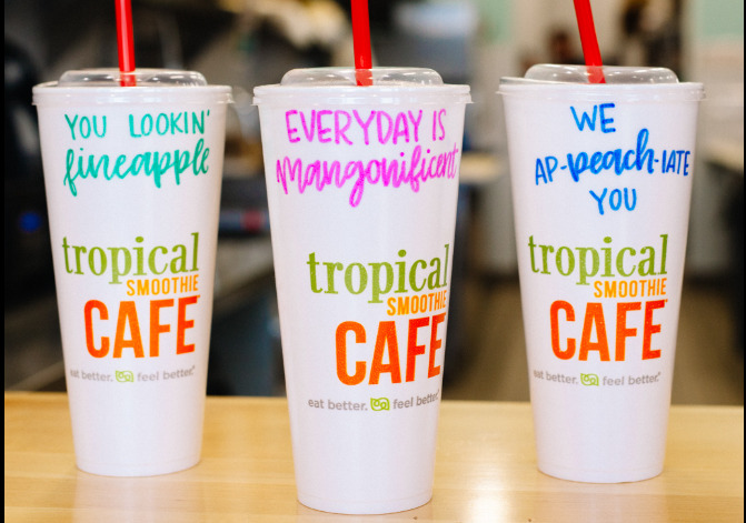 tropical smoothie cafe drinks